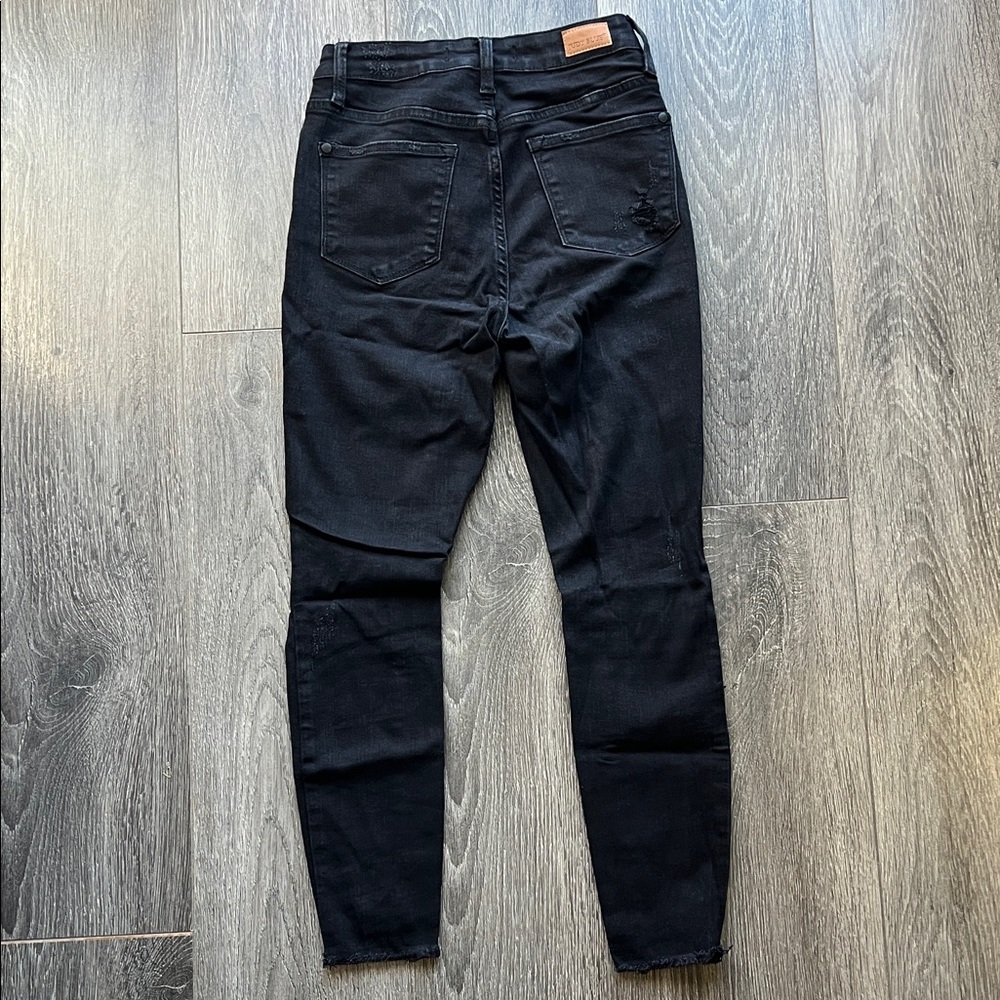 Judy Blue Black Distressed Skinny Jeans - Picture 5 of 6